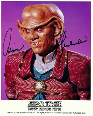 Star Trek Deep Space Nine Armin Shimerman Signed Autograph 8x10 Color Photo