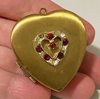 Vintage Miniature Music Box Key Chain Heart Shape Japan