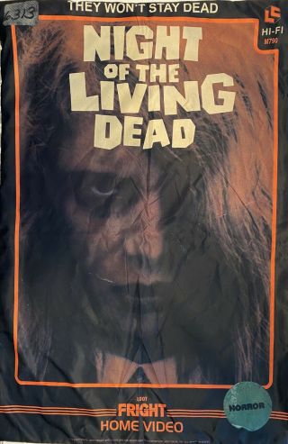 Night Of The Living Dead Vhs Pillowcase - Loot Crate -