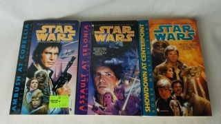 Star Wars Corellian Trilogy Books - Complete Set (1995) Han Solo