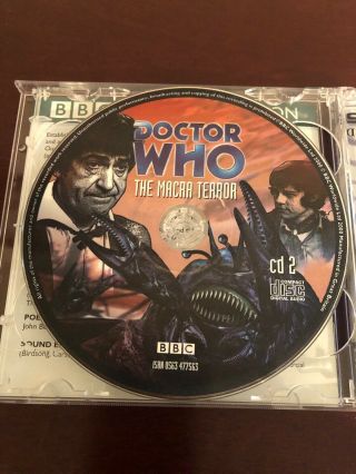 Doctor Who “The Macra Terror” Orginal BBC Television Soundtrack 2 CD Set 3