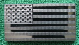 United States Flag 1.  19 Oz Sterling Silver Proof Cameo Bar
