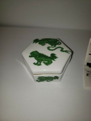 Wedgwood Chinese Tigers Small Trinket With Lid