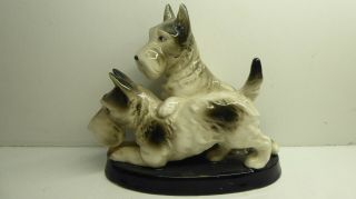 Vintage China Ceramic Art Deco Scotty Dog Statue