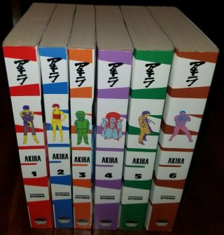 Akira Vol.  1 - 6 English Manga Complete Set By Katsuhiro Otomo Graphic Novel