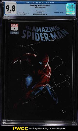 2018 Marvel Comics Spider - Man 1 Cgc 9.  8