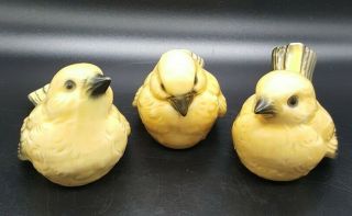 Vintage Goebel 3 Yellow Birds Cv72,  Cv73 & Cv74 West Germany