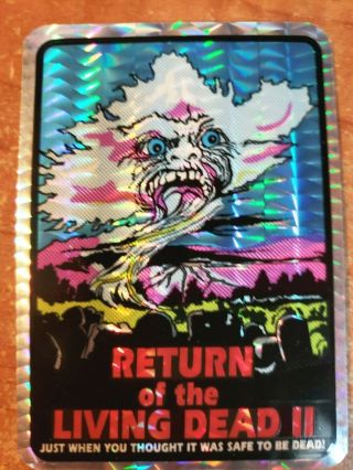 Return Of The Living Dead Ii 2 Prism Sticker Card 1980 