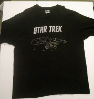 Rare Vintage Star Trek 1994 Uss Enterprise Ncc 1701 T Shirt.  Never Worn.