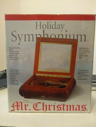 Mr.  Christmas Holiday Symphonium Music Box,  16 Discs,  Instructions