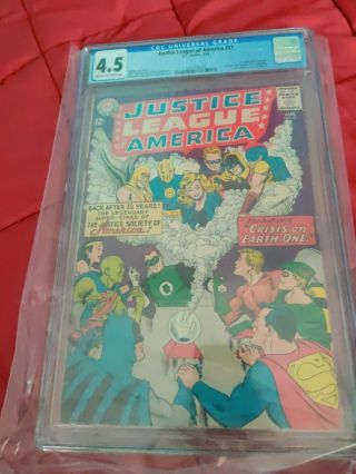 Justice League Of America 21 Cgc 4.  5 First Silver Age Jsa