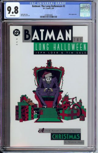 Batman: The Long Halloween 3 Cgc 9.  8 Wp Joker App.  & Cover