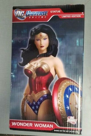 Dc Universe Online Wonder Woman Statue 2010 Ltd Ed 762/6000 Toys - 357o