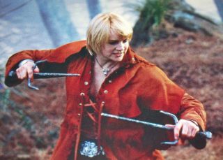 Gabrielle Of Xena Warrior Princess In Fighting Stance Picture 8 " X10 " Photo