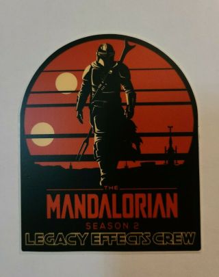 Mandalorian Sticker Season 2 Legacy Effects Star Wars