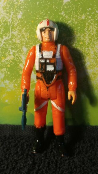Vintage 1978 Star Wars Action Figure Luke Skywalker X - Wing Pilot With Blaster