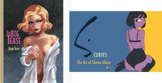 Bruce Timm The Big Tease Hc Book W/2 Prints Shane Glines S - Curves Vol.  3 Signed
