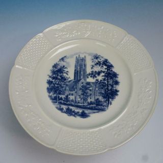 Wedgwood Wellesley College 1936 Blue Collector Plate - Hetty H.  R.  Green Hall