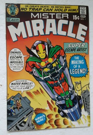 Mister Miracle 1 - 1st App Mr Miracle & Oberon Jack Kirby 1971