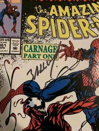 Spider - Man 361 362 363 1st Prints Carnage Bagley Signed 3