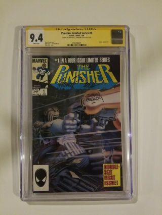 The Punisher 1 Cgc 9.  4 2x Signed By Mike Zeck And John Beatty