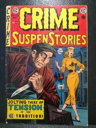 Crime Suspenstories 25 Ec Comics Oct/nov 1954 Gdvg 3.  0