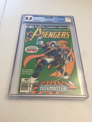 Avengers 196 Cgc 8.  0 Ow/w Pages First Appearance Of Taskmaster Marvel Bx1