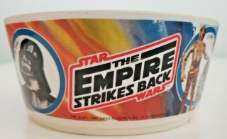 1980 Star Wars Empire Strikes Back Bowl Deka Plastics Collectible