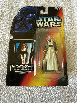 Star Wars Power Of The Force Ben Obi - Wan Kenobi 3.  75 " Figure Kenner Hasbro Nib