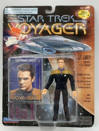 1995 Playmates Star Trek Voyager Lt.  Carey Action Figure