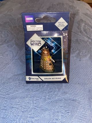 Doctor Who Bronze Dalek Keychain Key Ring 3d Die Cast Metal Fob Model Boxed