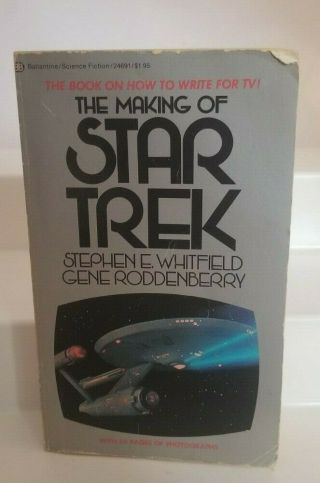 The Making Of Star Trek Whitfield Roddenberry Ballantine Book 14th Printing 1975