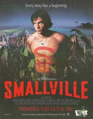 Smallville Series Premiere Clark Kent Sexy Shirtless Tom Welling 2 - Page Print Ad