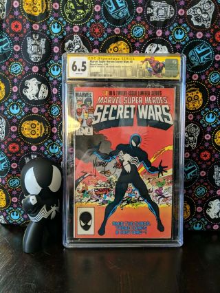 Marvel Heroes Secret Wars 8 Cgc Signed By Beatty,  Zeck & Shooter (venom)