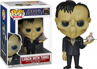 The Addams Family Animated Movie Lurch W/ Thing Vinyl Pop Figure Toy 805 Funko