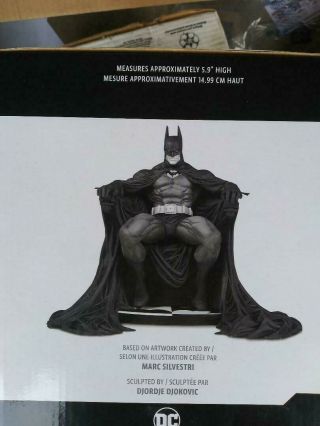Dc Collectibles Batman Black And White Statue By Marc Silvestri -