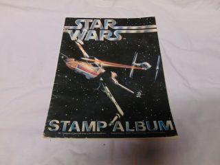 1977 Star Wars Stamp Postage Album With Stamps H.  E Harris Luke & Leia Stamps