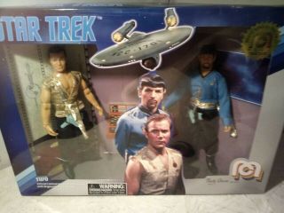 Target Exclusive Mego Star Trek Mirror Captain Kirk And Mirror Spock Figures.