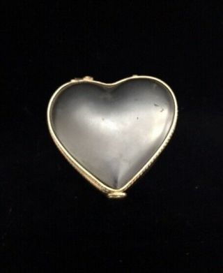 Tiffany & Co Le Tallec Limoges France Porcelain Heart Shaped Hinged Trinket Box