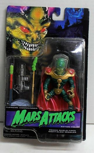1996 Mars Attacks Supreme Commander Action Figure By Trendmasters Nip