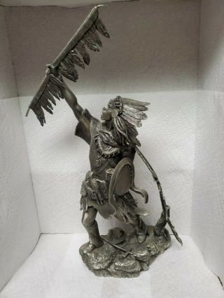 Blackfoot Chief By Jim Ponter Pewter Franklin 1052/4500
