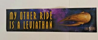 Lootcrate Farscape “my Other Ride Is A Leviathan” Bumper Sticker,  Jim Hensen