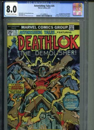 Astonishing Tales 25 Cgc 8.  0 Ow/white 1st Appearance Of Deathlok