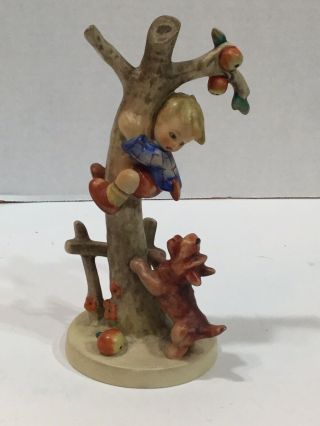 Hummel " Culprits " Figurine,  Boy Chased Up A Tree