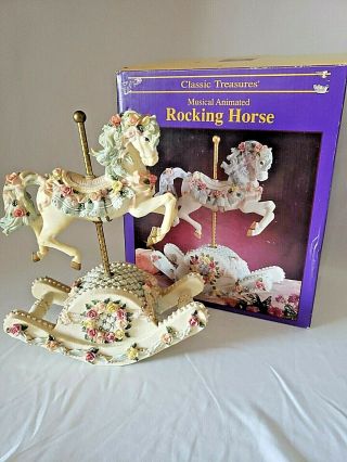 Classic Treasures Musical Animated Rocking Horse The Carousel Waltz