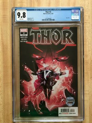 Thor 2 Cgc 9.  8 None Graded Higher Cates Black Winter Strange Academy Preview