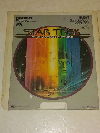 Star Trek The Motion Picture Part 1 & 2 RCA SelectaVision VideoDiscs CED 2