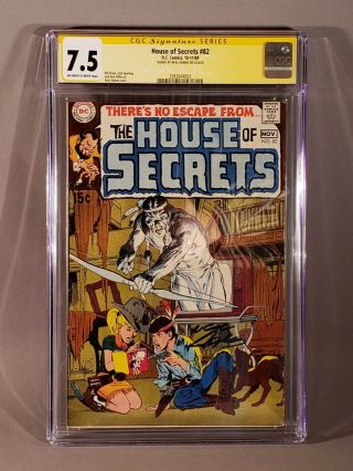 House Of Secrets 82 Cgc Ss 7.  5 Vf - Ow To W Pgs Signed Neal Adams Cover Oct 1969