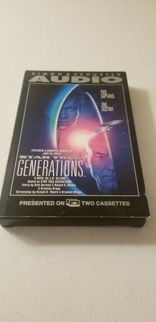 Star Trek Generations Book On Cassette Audiobook