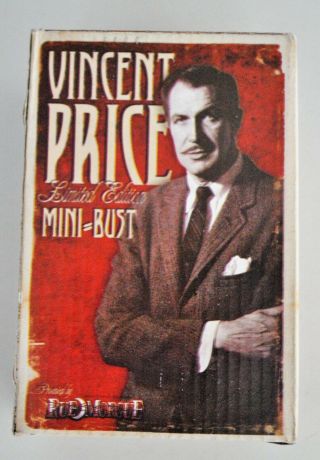 Vincent Price Limited Edition Mini Bust Rue Morgue